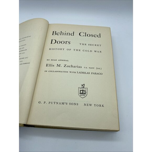 1950 Behind Closed Doors by Rear Admiral Ellis M. Zacharias-Cold War Secrets - Picture 9 of 16